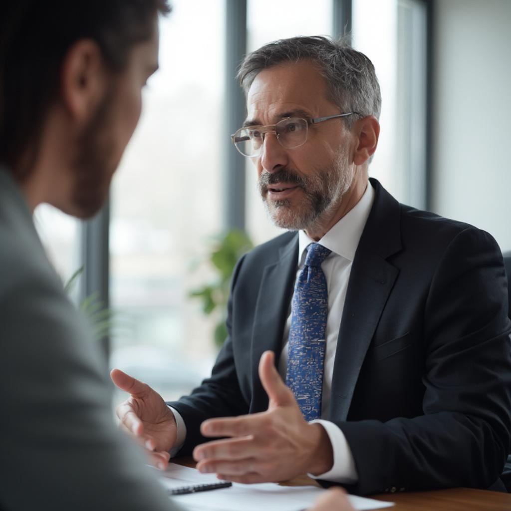 Attorney Explaining Legal Rights to Client