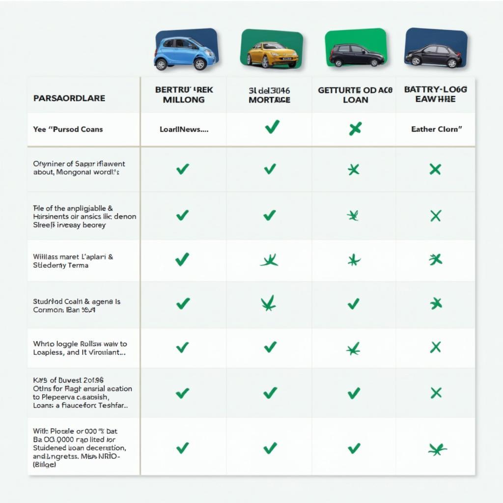 Comparison of Different Loan Types