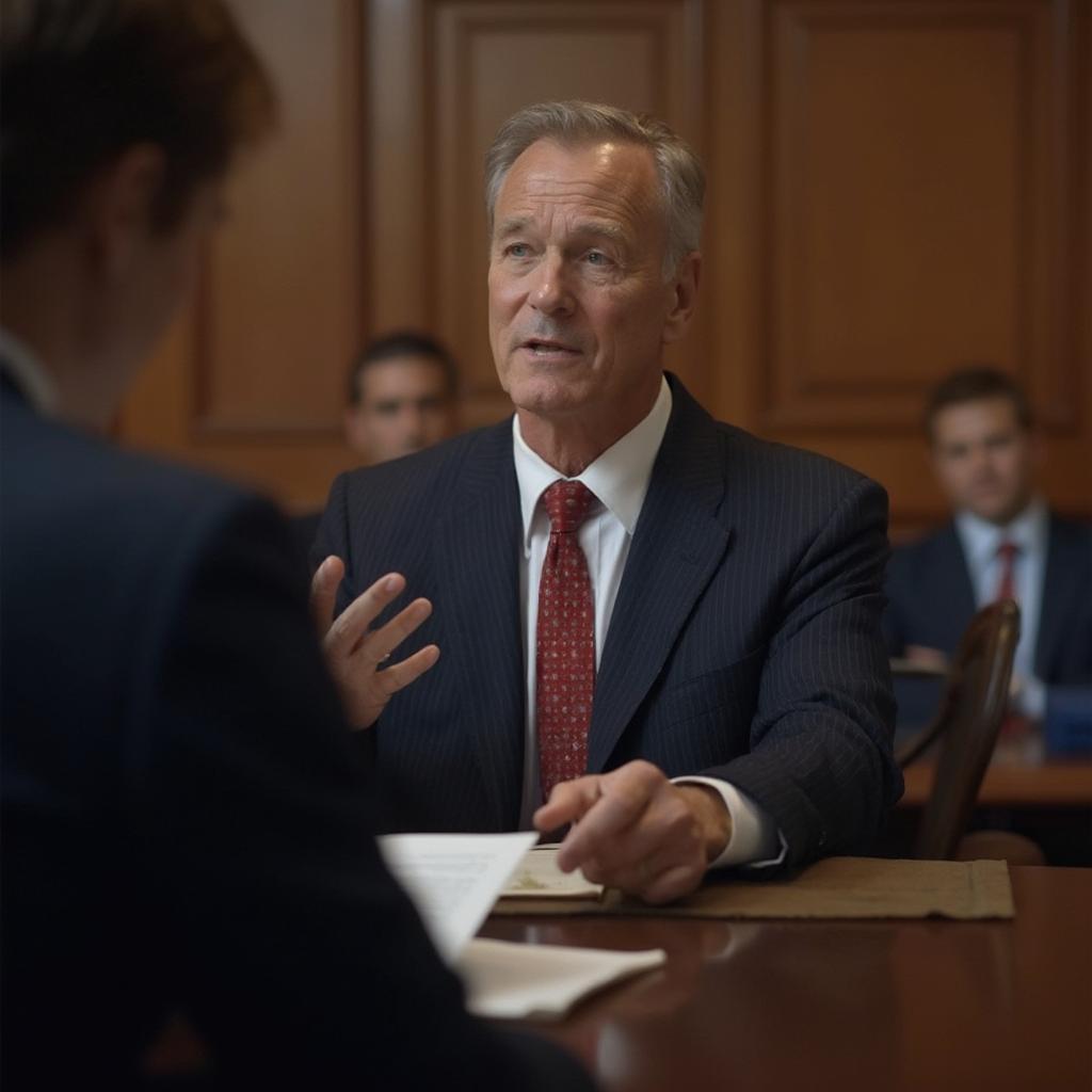 Criminal Defense Lawyer in Courtroom