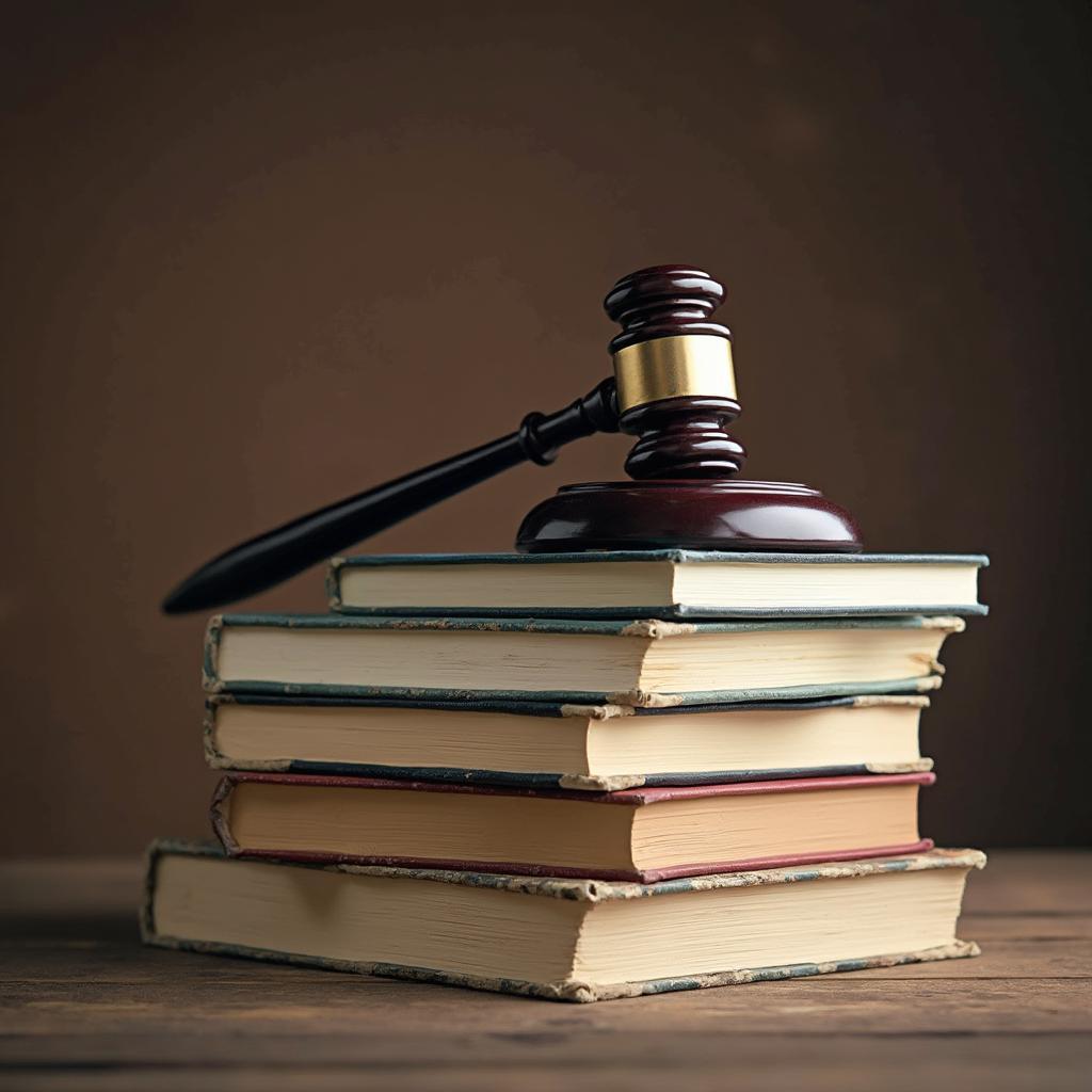 Law Books and Gavel