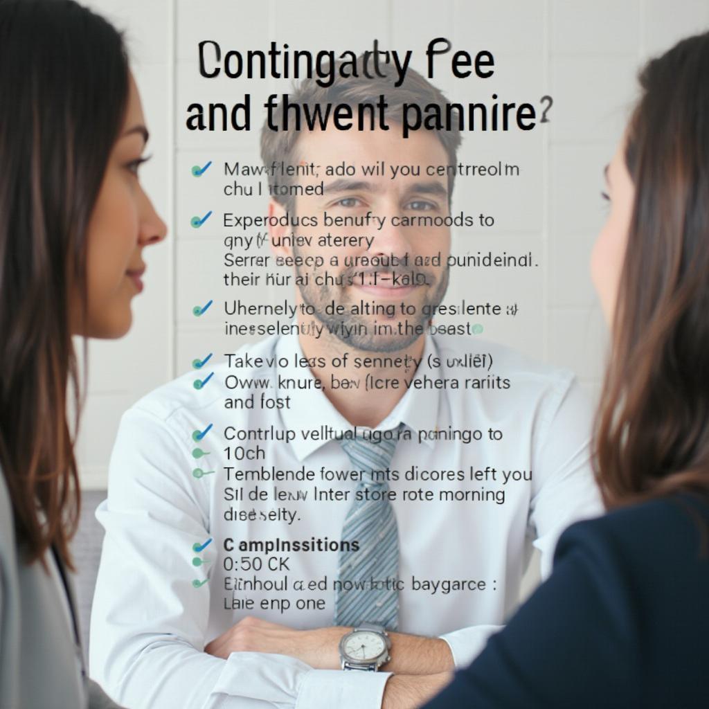 Lawyer Explaining Contingency Agreement